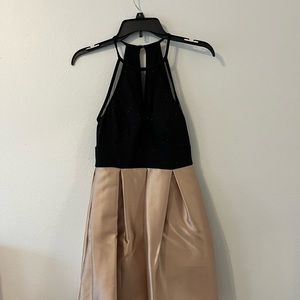 Black and Gold Homecoming Dress